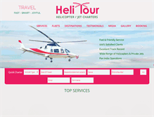 Tablet Screenshot of helitoursindia.com